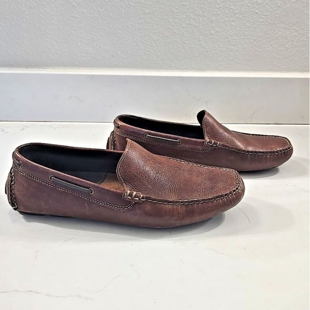 Johnston Murphy Brown Gibson Venetian Comfort Leather Loafers 25 8423 Men 9.5 M